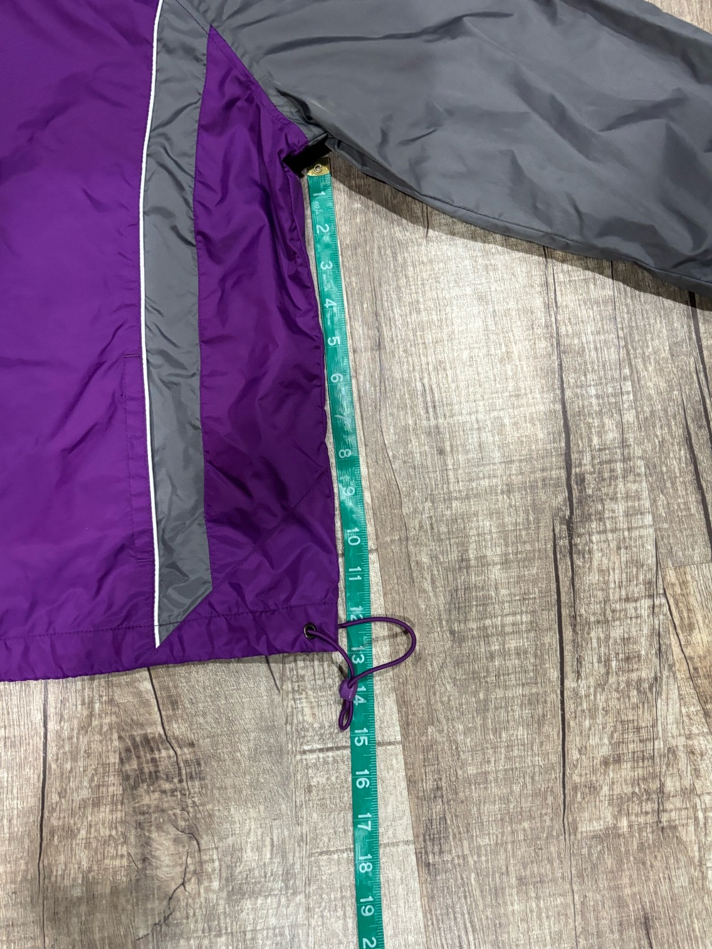 Rebbeca Malone Purple & Gray Women's XL Windbreaker Jkt/Pant Set Vintage Y2K BF - Picture 5 of 13
